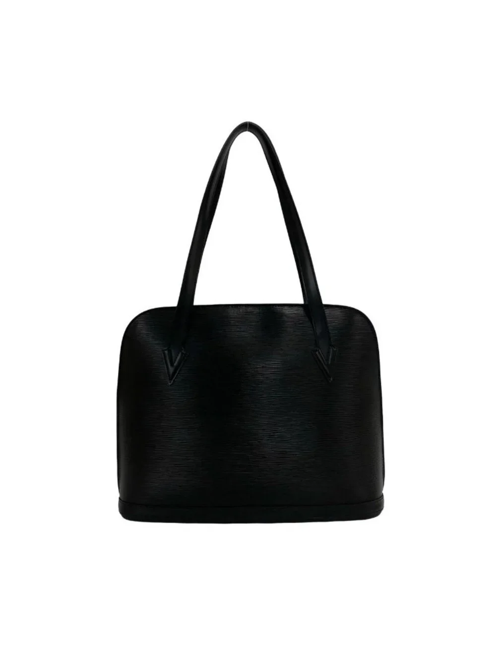 Louis Vuitton Vintage Lussac Epi Leather Tote Shoulder Bag Noir